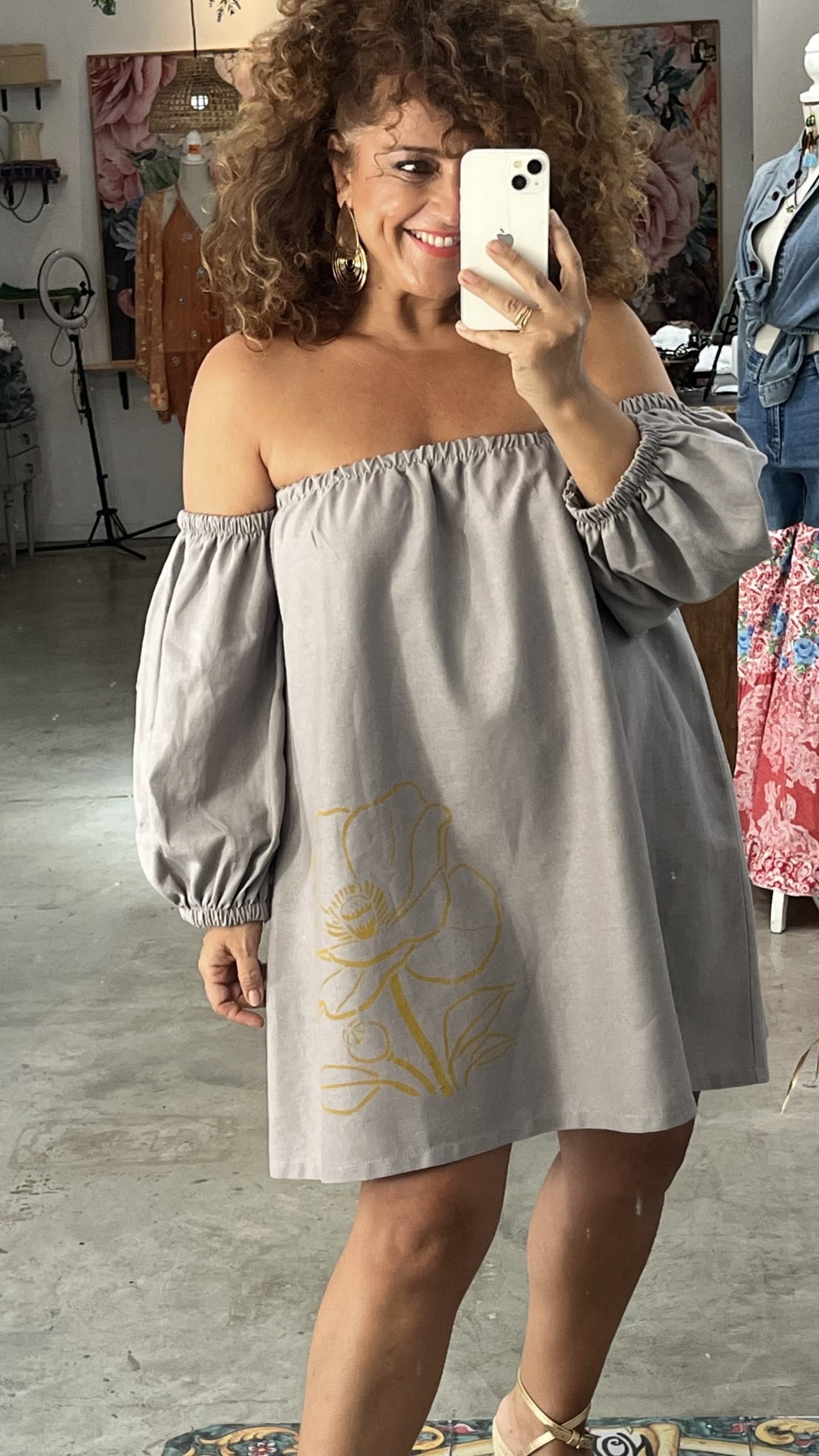 img_8552-2 VESTIDO CORTO GRIS - Imagen 6