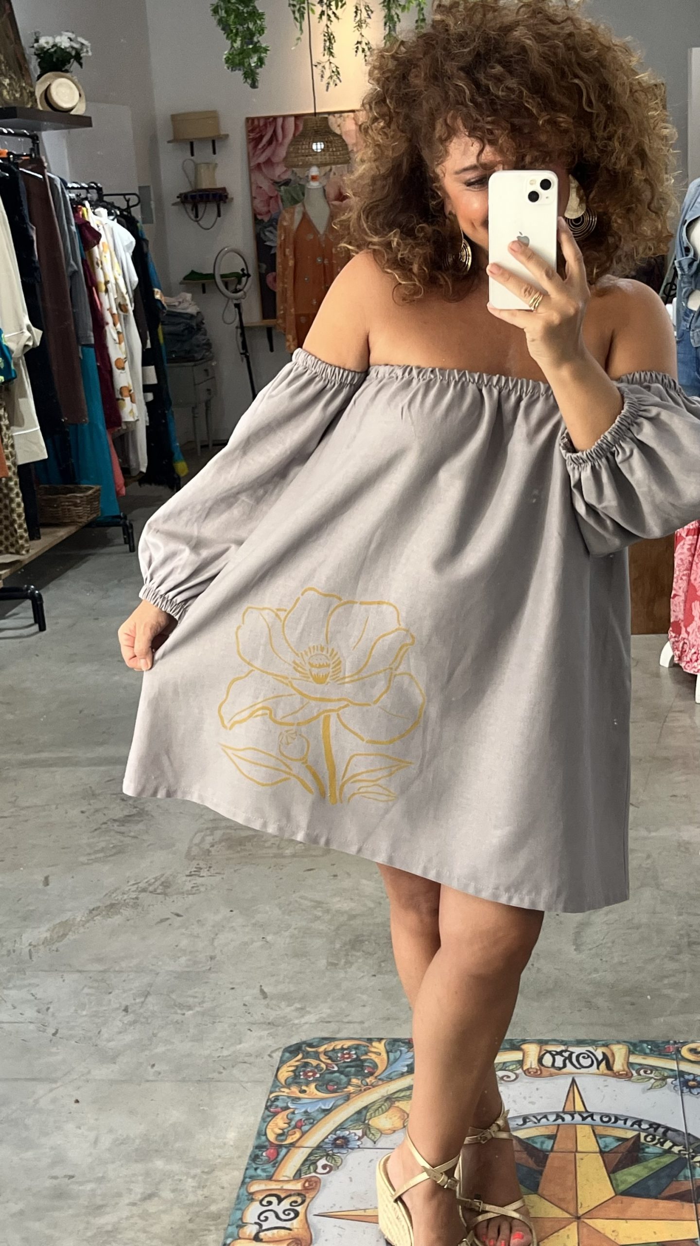 img_8554 VESTIDO CORTO GRIS - Imagen 4