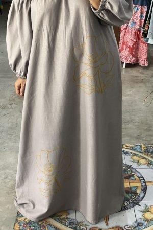 VESTIDO FLOR AMARILLA